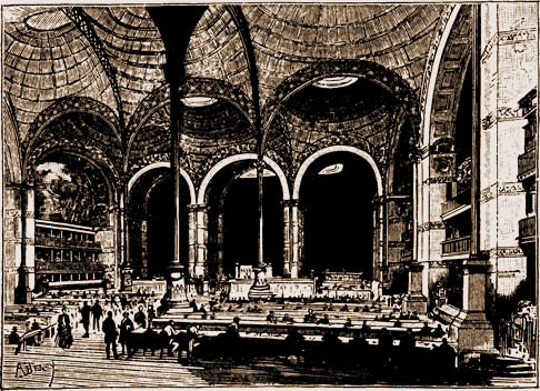 La salle de travail de la bibliothèque nationale